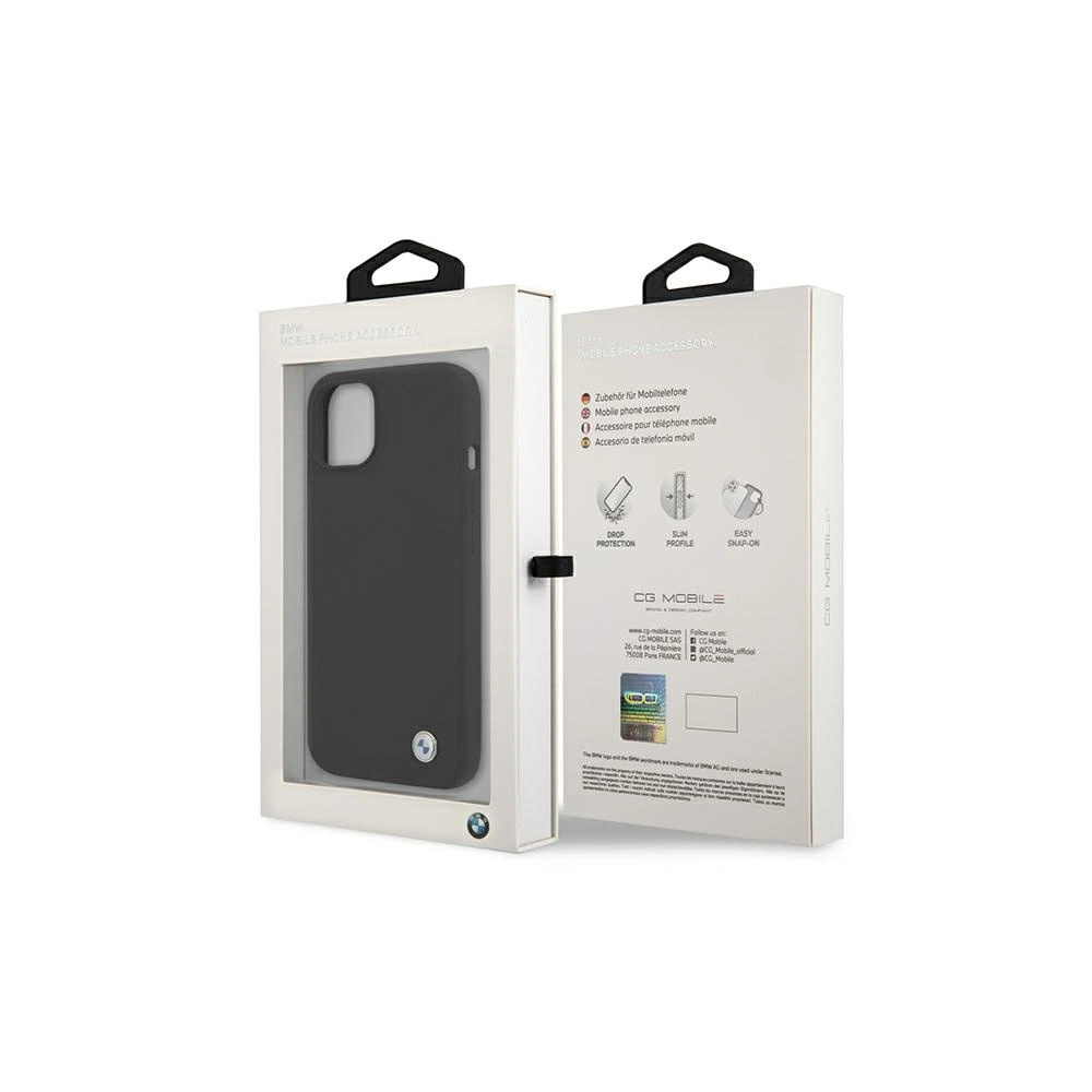 Etui BMW BMHCP13MSILBK Apple iPhone 13 czarny/black hardcase Silicone Signature