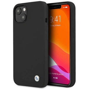 Kup BMW Apple Tasche BMHCP13SSILBK iPhone 13 mini schwarz/schwarz Hardcase Silikon Signature - BMW243BLK - {ean13} - Sklep Home Screen