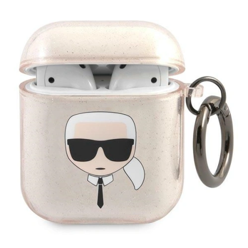 Kup Etui Karl Lagerfeld KLA2UKHGD Apple AirPods kryt zlatý/koláč Karlovy hlavy - KLD746GLD - {ean13} - Sklep Home Screen