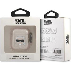 Kup Etui Karl Lagerfeld KLA2UKHGD husă Apple AirPods aurie/aur Glitter Capul lui Karl - KLD746GLD - {ean13} - Sklep Home Screen