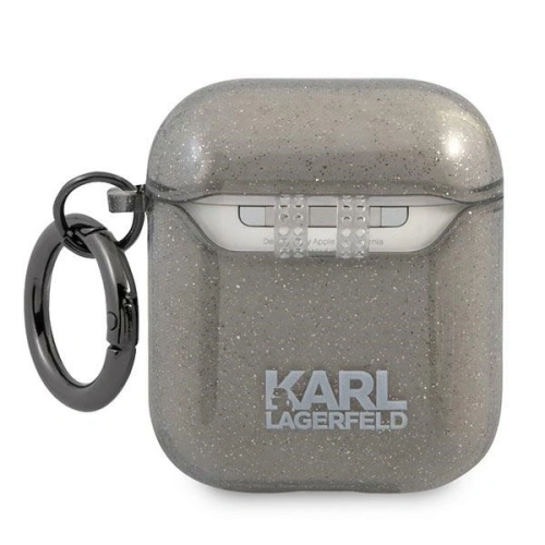 Kup Karl Lagerfeld Apple Tasche KLA2UKHGK AirPods Hülle schwarz/schwarz Glitter Karl`s Head - KLD747BLK - {ean13} - Sklep Home Screen