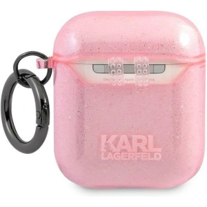 Kup Etui Karl Lagerfeld KLA2UKHGP husă pentru Apple AirPods roz/pink Glitter Karl`s Head - KLD748PNK - {ean13} - Sklep Home Screen