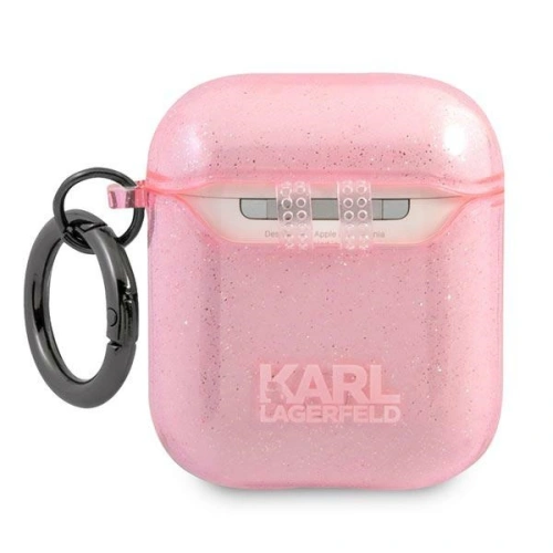 Kup Etui Karl Lagerfeld KLA2UKHGP Apple AirPods tok rózsaszín/csillogó Karl feje - KLD748PNK - {ean13} - Sklep Home Screen