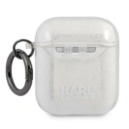 Kup Etui Karl Lagerfeld KLA2UKHGS Apple AirPods cover srebrny/silver Glitter Karl`s Head - KLD749SLV - {ean13} - Sklep Home Screen