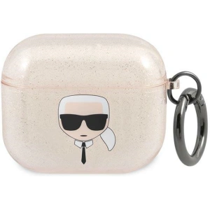 Kup Etui Karl Lagerfeld KLA3UKHGD Apple AirPods 3 cover złoty/gold Glitter Karl`s Head - KLD750GLD - {ean13} - Sklep Home Screen