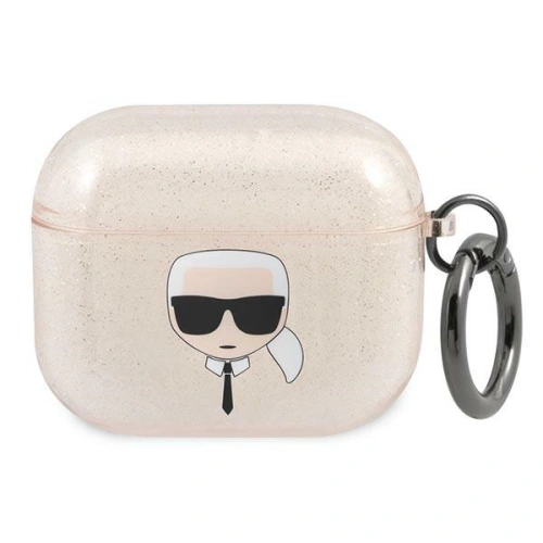Kup Karl Lagerfeld Apple Tasche KLA3UKHGD AirPods 3 Hülle gold/gold Glitter Karl`s Head - KLD750GLD - {ean13} - Sklep Home Screen