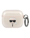Etui Karl Lagerfeld KLA3UKHGD Apple AirPods 3 cover złoty/gold Glitter Karl`s Head