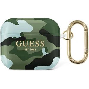 Kup Etui Guess GUA3UCAMA Apple AirPods 3 cover zielony/khaki Camo Collection - GUE1404KHA - {ean13} - Sklep Home Screen