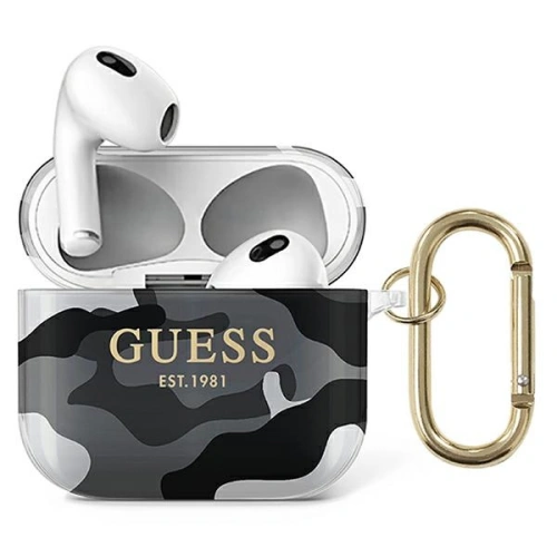 Kup Etui Guess GUA3UCAMG Apple AirPods 3 tok fekete/camo kollekció - GUE1405BLK - {ean13} - Sklep Home Screen