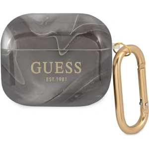 Kup Etui Guess GUA3UNMK Apple AirPods 3 cover czarny/black Marble Collection - GUE1406BLK - {ean13} - Sklep Home Screen
