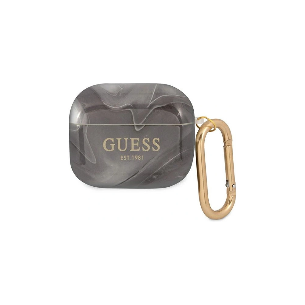 Etui Guess GUA3UNMK Apple AirPods 3 cover czarny/black Marble Collection