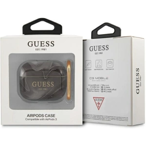 Kup Etui Guess GUA3UNMK Apple AirPods 3 cover czarny/black Marble Collection - GUE1406BLK - {ean13} - Sklep Home Screen