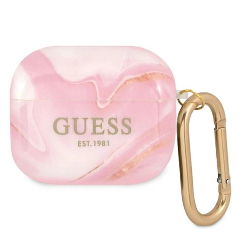 Kup Guess Apple Hülle GUA3UNMP AirPods 3 Abdeckung rosa/rosa Marble Collection - GUE1407PNK - {ean13} - Sklep Home Screen
