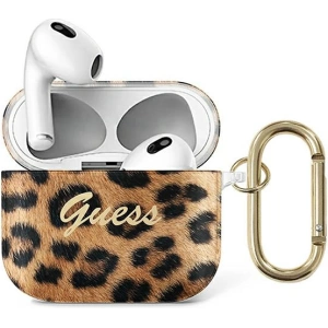 Etui Guess GUA3USLEO Apple AirPods 3 kryt zlatý/gold Leopard Collection