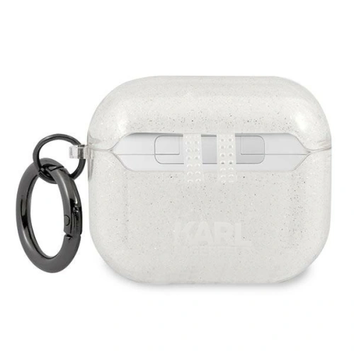 Kup Etui Karl Lagerfeld KLA3UKHGS Apple AirPods 3 tok ezüst/silver csillámos Karl feje - KLD753SLV - {ean13} - Sklep Home Screen