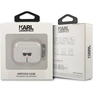 Kup Etui Karl Lagerfeld KLA3UKHGS Apple AirPods 3 cover srebrny/silver Glitter Karl`s Head - KLD753SLV - {ean13} - Sklep Home Screen