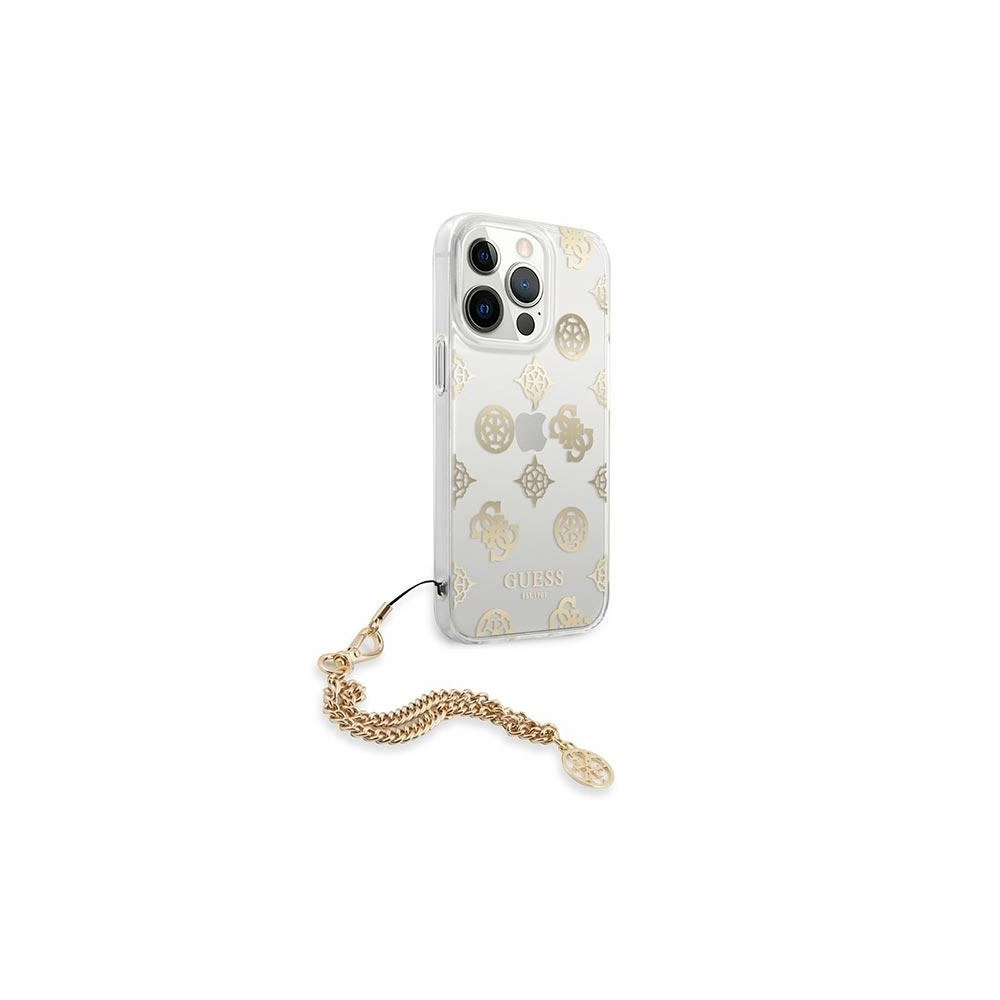 Etui Guess GUHCP13LKSPEGO Apple iPhone 13 Pro złoty/gold hardcase Peony Chain Collection