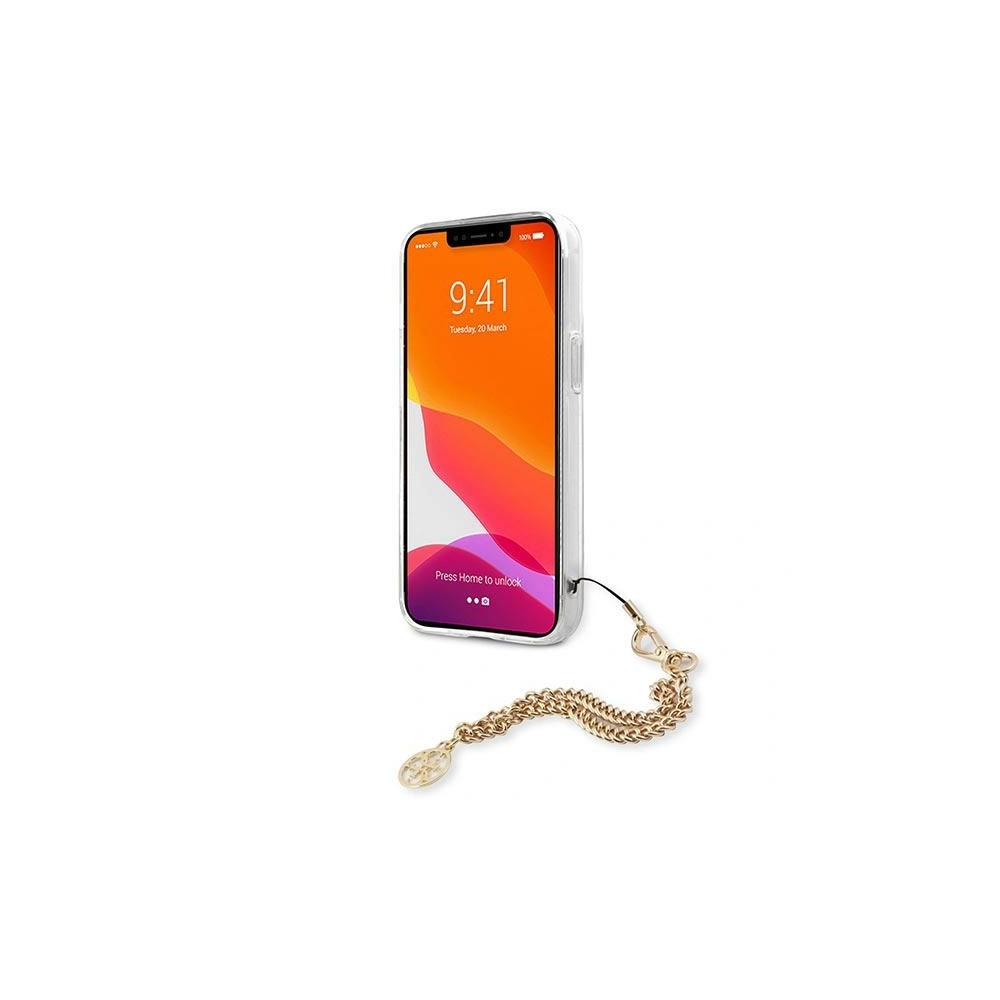 Etui Guess GUHCP13LKSPEGO Apple iPhone 13 Pro złoty/gold hardcase Peony Chain Collection