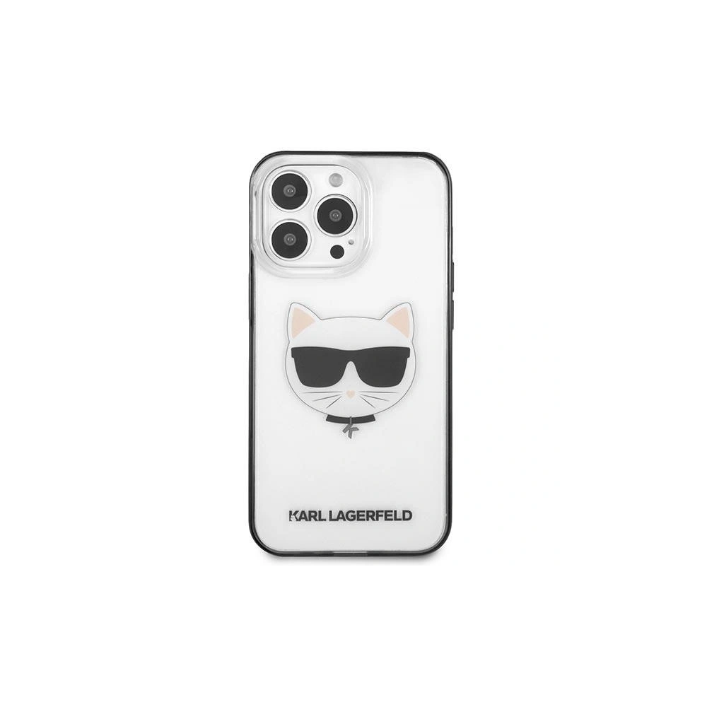 Etui Karl Lagerfeld KLHCP13LHCHCK Apple iPhone 13 Pro transparent Ikonik Choupette