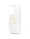 Etui Guess GUHCP13LPCUGL4GTR Apple iPhone 13 Pro transparent hard case Glitter 4G Big Logo