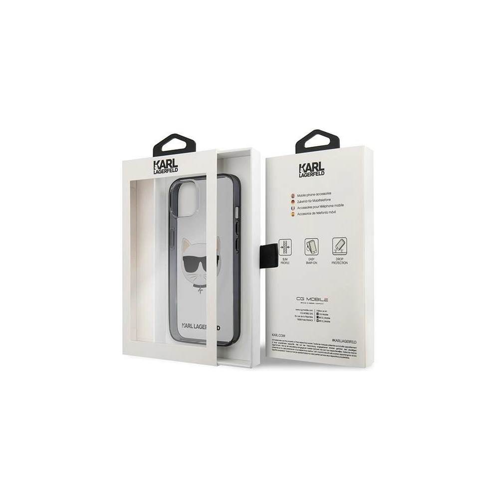 Etui Karl Lagerfeld KLHCP13SHCHCK Apple iPhone 13 mini transparent Ikonik Choupette