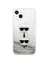 Kup Etui Karl Lagerfeld KLHCP13SKICGLS Apple iPhone 13 mini argintiu/silver hardcase Liquid Glitter Karl&Choupette Head - KLD764SLV - {ean13} - Sklep Home Screen