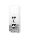 Kup Etui Karl Lagerfeld KLHCP13SKICGLS Apple iPhone 13 mini argintiu/silver hardcase Liquid Glitter Karl&Choupette Head - KLD764SLV - {ean13} - Sklep Home Screen