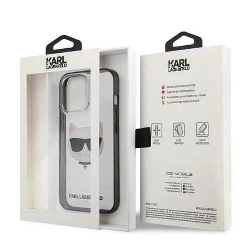 Kup Karl Lagerfeld Apple Tasche KLHCP13XHCHCK iPhone 13 Pro Max transparent Ikonik Choupette - KLD765CL - {ean13} - Sklep Home Screen