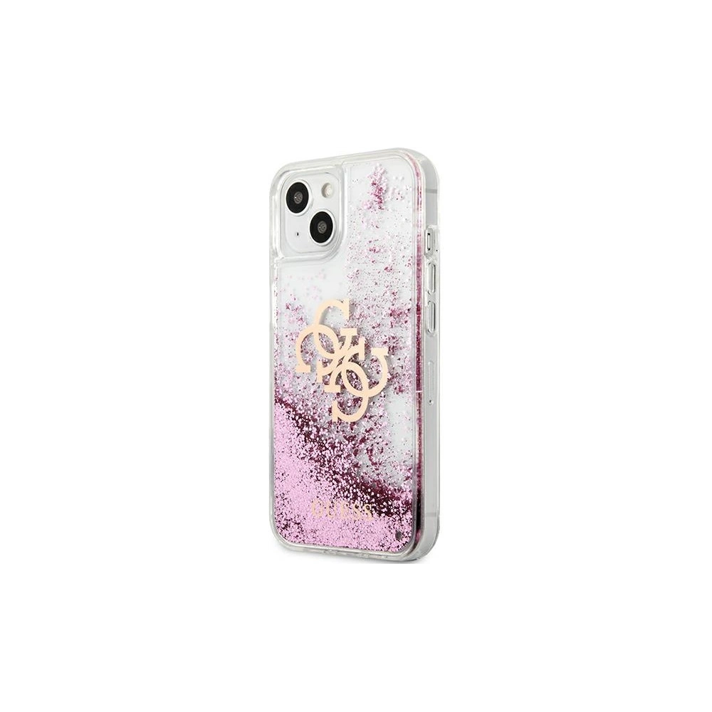 Etui Guess GUHCP13MLG4GPI Apple iPhone 13 różowy/pink hardcase 4G Big Liquid Glitter