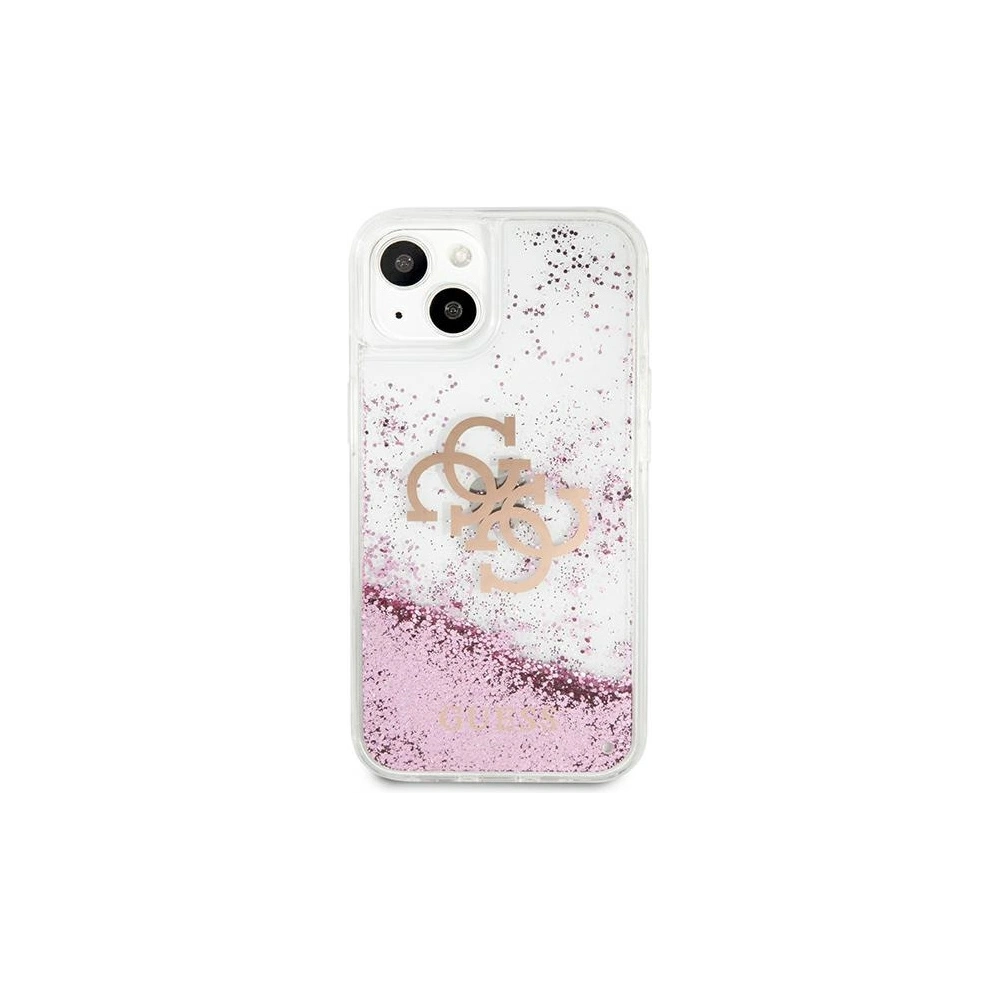 Etui Guess GUHCP13MLG4GPI Apple iPhone 13 różowy/pink hardcase 4G Big Liquid Glitter