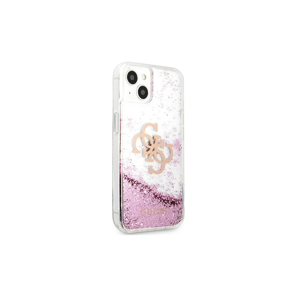Etui Guess GUHCP13MLG4GPI Apple iPhone 13 różowy/pink hardcase 4G Big Liquid Glitter