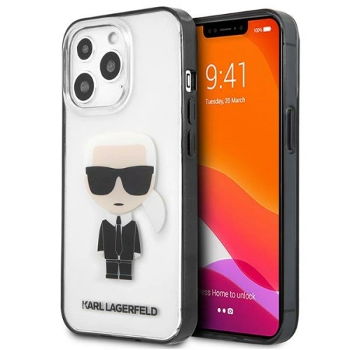 Kup Karl Lagerfeld Apple Tasche KLHCP13XHIKCK iPhone 13 Pro Max transparent Ikonik Karl - KLD766CL - {ean13} - Sklep Home Screen