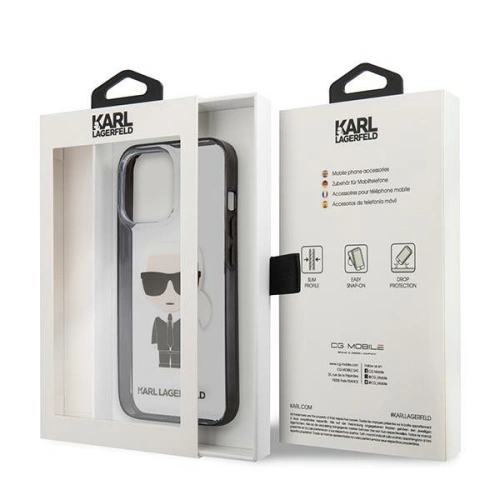 Kup Karl Lagerfeld Apple Tasche KLHCP13XHIKCK iPhone 13 Pro Max transparent Ikonik Karl - KLD766CL - {ean13} - Sklep Home Screen