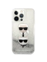 Kup Etui Karl Lagerfeld KLHCP13XKICGLS Apple iPhone 13 Pro Max srebrny/silver hardcase Liquid Glitter Karl&Choupette Head - KLD767SLV - {ean13} - Sklep Home Screen