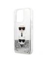Kup Etui Karl Lagerfeld KLHCP13XKICGLS Apple iPhone 13 Pro Max srebrny/silver hardcase Liquid Glitter Karl&Choupette Head - KLD767SLV - {ean13} - Sklep Home Screen