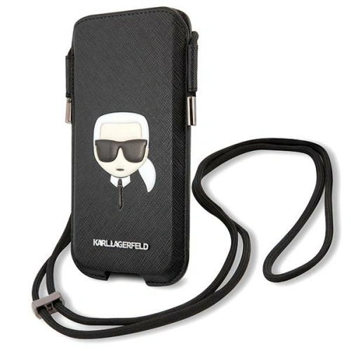 Kup Torebka Karl Lagerfeld KLHCP12MOPHKHK 6,1 cala czarny/black hardcase Saffiano Ikonik Karl`s Head - KLD769BLK - {ean13} - Sklep Home Screen