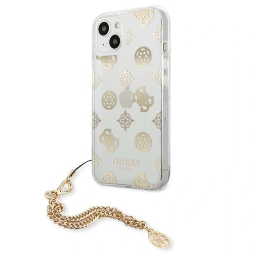 Kup Guess Apple Tasche GUHCP13SKSPEGO iPhone 13 mini gold/gold Hartschale Peony Chain Collection - GUE1427GLD - {ean13} - Sklep Home Screen