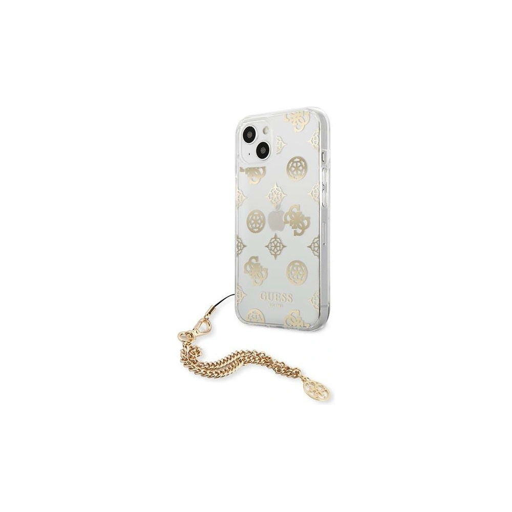 Etui Guess GUHCP13SKSPEGO Apple iPhone 13 mini złoty/gold hardcase Peony Chain Collection