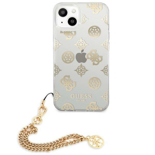 Kup Guess Apple Tasche GUHCP13SKSPEGO iPhone 13 mini gold/gold Hartschale Peony Chain Collection - GUE1427GLD - {ean13} - Sklep Home Screen
