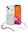 Etui Guess GUHCP13SKSPESI Apple iPhone 13 mini srebrny/silver hardcase Peony Chain Collection