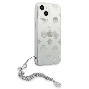Kup Guess Apple Tasche GUHCP13SKSPESI iPhone 13 mini silber/silberne Hartschale Peony Chain Collection - GUE1428SLV - {ean13} - Sklep Home Screen