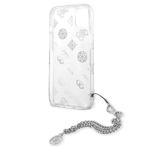 Kup Guess Apple Tasche GUHCP13SKSPESI iPhone 13 mini silber/silberne Hartschale Peony Chain Collection - GUE1428SLV - {ean13} - Sklep Home Screen
