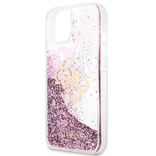 Kup Etui Guess GUHCP13SLG4GPI Apple iPhone 13 mini różowy/pink hardcase 4G Big Liquid Glitter - GUE1429PNK - {ean13} - Sklep Home Screen