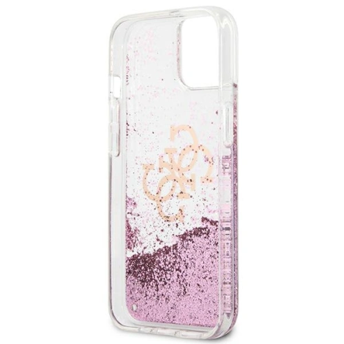 Kup Etui Guess GUHCP13SLG4GPI Apple iPhone 13 mini różowy/pink hardcase 4G Big Liquid Glitter - GUE1429PNK - {ean13} - Sklep Home Screen