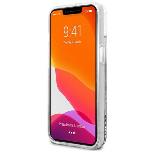 Kup Etui Guess GUHCP13SLG4GSI Apple iPhone 13 mini argintie/silver hardcase 4G Big Liquid Glitter - GUE1430SLV - {ean13} - Sklep Home Screen
