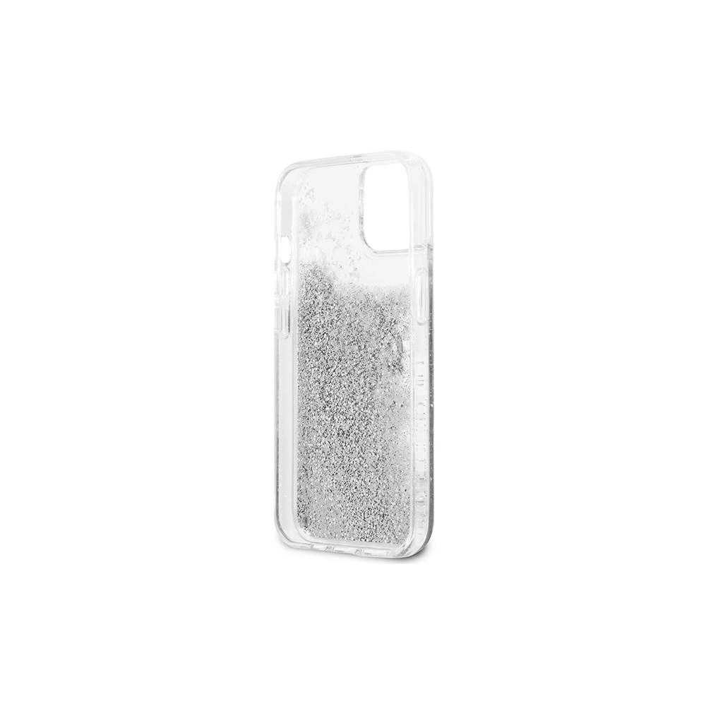 Etui Guess GUHCP13SLG4GSI Apple iPhone 13 mini srebrny/silver hardcase 4G Big Liquid Glitter