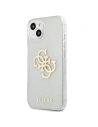 Kup Guess Apple Case GUHCP13SPCUGL4GTR iPhone 13 mini transparentes Hartschalenetui Glitter 4G Big Logo - GUE1432CL - {ean13} - Sklep Home Screen