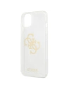 Kup Guess Apple Case GUHCP13SPCUGL4GTR iPhone 13 mini transparentes Hartschalenetui Glitter 4G Big Logo - GUE1432CL - {ean13} - Sklep Home Screen