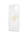 Kup Guess Apple Case GUHCP13SPCUGL4GTR iPhone 13 mini transparentes Hartschalenetui Glitter 4G Big Logo - GUE1432CL - {ean13} - Sklep Home Screen