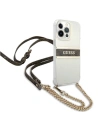 Buy Guess GUHCP13XKC4GBGO Apple iPhone 13 Pro Max Transparent hardcase 4G Brown Strap Gold Chain - GUE1433CL - {ean13} - Home Screen Store Europe